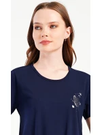 Dámská noční košile s krátkým rukávem Motýlek