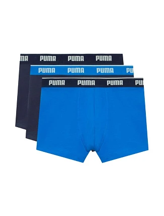 Pánské boxerky Puma, balení po 3 kusech, tmavě modré, modré 947130 06