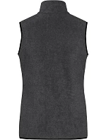 Daiber JN 1309 Dámská fleecová vesta 02.1309 dark melange/black