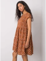 Šaty D50051Z30268 světle hnědé