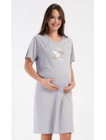Dámská noční košile mateřská Čáp s miminkem Dámská noční košile mateřská Čáp s miminkem