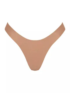Dámská tanga ZERO Feel 2.0 Tiny tanga - BROWN - hnědé 00CM - SLOGGI