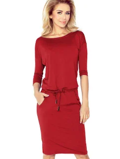 Bordó sportovní šaty model 4977922