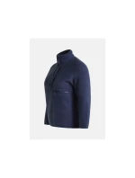 Mikina Peak Performance W Fleece Snap T Neck modrá