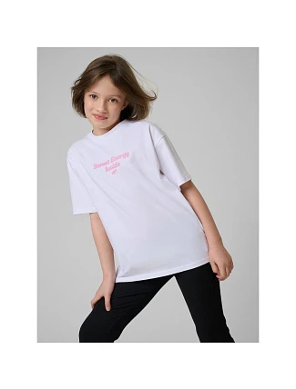 Dívčí volné tričko s potiskem 4F 4FJRSS26TTSHF3825-10S