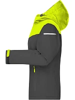 Daiber JN 1179 Dámská outdoorová softshellová bunda 02.1179 carbon/bright yellow/carbon