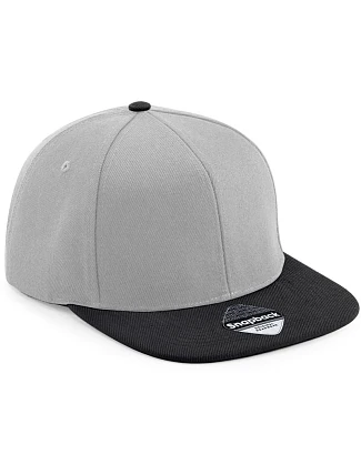 Beechfield B 661 6 panelová Snapback kšiltovka "Original" 53.0661 grey/black
