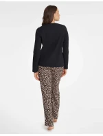 Dámské pyžamo Gino 40935-99X Černá - Henderson Ladies