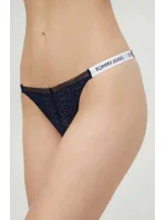Dámská tanga HIGH LEG THONG UW0UW05160 C1G tm. modré - Tommy Hilfiger Dámská tanga HIGH LEG THONG UW0UW05160 C1G tm. modré - Tommy Hilfiger