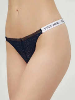Dámská tanga HIGH LEG THONG UW0UW05160 C1G tm. modré - Tommy Hilfiger