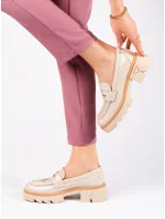 Trendy dámské hnědé  mokasíny