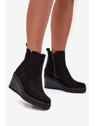 Boty na klínovém podpatku  model 216847 Step in style