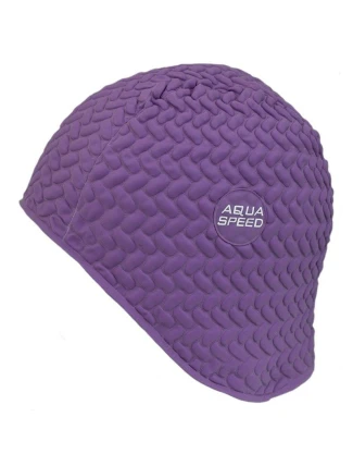 Latexová plavecká čepice Aqua-Speed Bombastic Tic-Tac fialová