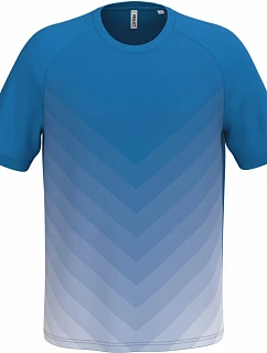 Kariban ProAct PA 4047 Unisex sportovní tričko s barevným gradientem 20.4047 sporty royal blue