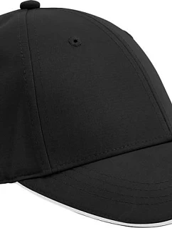 Beechfield B 195R 6 panelová kšiltovka "Team Sports-Tech" 53.195R black/white