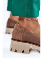 Semišové boty se zdobením Laura Messi 2489 Hněde