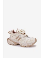 Dámské Kožené Tenisky GOE RR2N4037 Béžové