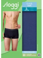 Pánské boxerky EVER Ease Hipster 2P - UNKNOWN - tm. modré 6312 - SLOGGI Pánské boxerky EVER Ease Hipster 2P - UNKNOWN - tm. modré 6312 - SLOGGI