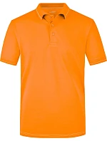 Daiber JN 569 Pánské žerzejové elastické polo 02.0569 orange/white