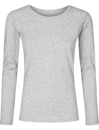 Promodoro 1565 Dámské tričko s dlouhým rukávem - X.O 40.1565 heather grey Promodoro 1565 Dámské tričko s dlouhým rukávem - X.O 40.1565 heather grey