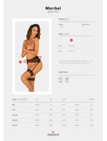 Koketní podvazkový pás Marrbel garter belt - Obsessive Koketní podvazkový pás Marrbel garter belt - Obsessive