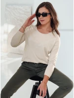 MINIMODA dámská halenka s přívěskem v jedné velikosti béžová FashionStreet RY2680