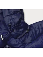 Tmavě modrá dámská prošívaná bunda pro přechodné období (23M9001-221) Tmavě modrá dámská prošívaná bunda pro přechodné období (23M9001-221)