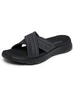 Dámské žabky Skechers GO WALK FLEX SANDAL IMPRESSED 141420 BKGY Dámské žabky Skechers GO WALK FLEX SANDAL IMPRESSED 141420 BKGY