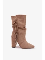 Boty na podpatku model 221128 Step in style Boty na podpatku model 221128 Step in style