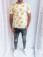 Pánské bílé tričko s potiskem FashionStreet RX5277