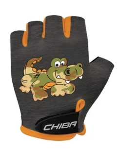 Rukavice CHIBA COOL KIDS černé krokodýlí XS