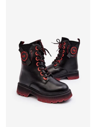 Dětské zateplené Traperky Botky černé Askya