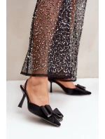 Textilní Lodičky S Mašlí Černé Selatea Textilní Lodičky S Mašlí Černé Selatea