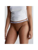 Dámská tanga HIGH LEG THONG 000QD5051E FUA  hnědé - Calvin Klein