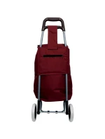 NÁKUPNÍ VOZÍK NA KOLEČKÁCH S RÁMEM 31L ČERVENÝ BÍLÝ