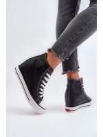 Dámské tenisky na podpatku Cross Jeans NN2R4005 Černé