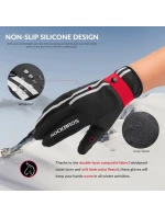 Rockbros zimní cyklistické rukavice S077-7 černé M