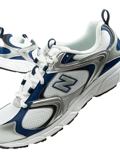 New Balance 408 pánské sportovní tenisky módní pohodlné bílé stříbrné