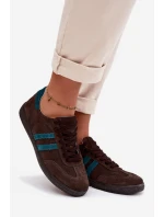 Zazoo N1068 Semišové Nízké Dámské Tenisky Čokoládové