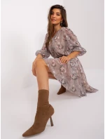 LK SK 509388 šaty.88 tmavě lila LK SK 509388 šaty.88 tmavě lila