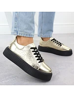 Dámské polobotky W PAW546B černo-zlaté - Filippo