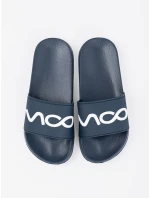 Originální tmavě modré  nazouváky dámské na plochém podpatku