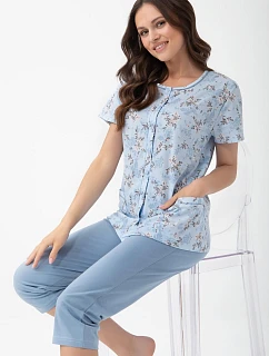 Pyžamo Luna 1304 kr/r M-XL L26 rozepínací