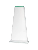 Skleněná trofej s matným podstavcem