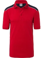 Daiber JN 858 Pánské pracovní piqué polo - Color 02.0858 red/navy Daiber JN 858 Pánské pracovní piqué polo - Color 02.0858 red/navy