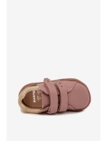 Dětské kožené polobotky Barefoot Růžové Bartek 8600355