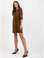Dámské šaty LK SK 507871 hnědé