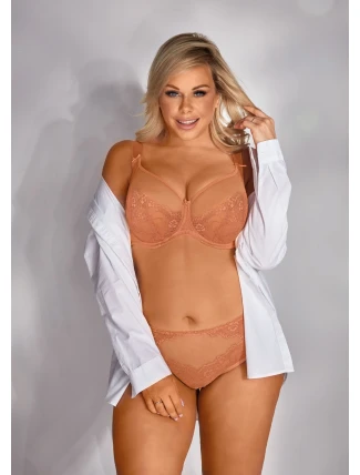 Meruňková iluzivní podprsenka BM-50-BS-104-MOR-S16MX - Bella Mysteria Meruňková iluzivní podprsenka BM-50-BS-104-MOR-S16MX - Bella Mysteria