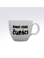 DOBRÉ RÁNO, ČURÁCI - MEGA XXL keramický hrnek 1000 ml