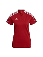 Dámské polo tričko Tiro 21 W GM7350 červené - Adidas Dámské polo tričko Tiro 21 W GM7350 červené - Adidas